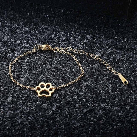 Dog Paw Charm Bracelet